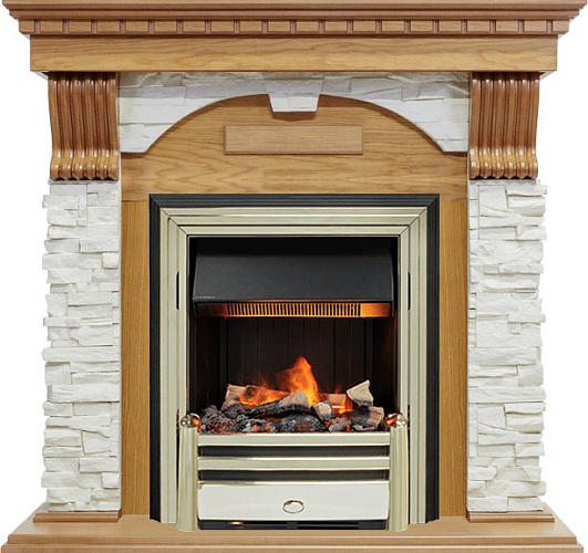 Dimplex Dublin очаг Cavendish темный дуб/сланец белый_2