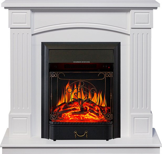 Royal Flame Boston с очагом Majestic FX Black Белый_0 Royal Flame Boston с очагом Majestic FX Black Белый_0