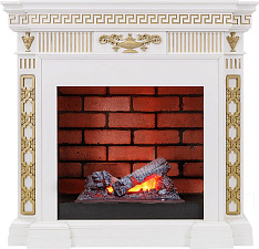 Каминокомплект Dimplex Greece очаг Cassette 400 NH белый с золотом Dimplex Greece очаг Cassette 400 NH белый с золотом