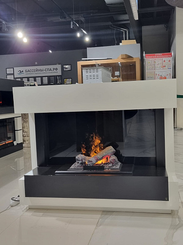 Биокамин Dimplex Cube очаг Cassette 400 LNH-INT (с дровами) белый с черным (выставочный образец)_2 Биокамин Dimplex Cube очаг Cassette 400 LNH-INT (с дровами) белый с черным (выставочный образец)_2